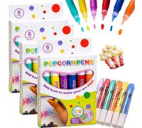 3d Magic Popcorn Pens,Popcorn Markers,Puffy 3d Art Pens For Scrapbooks, Art Projects, Classroom (3SET)
