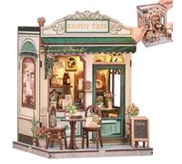 3D Maison De Poupée, Book Nook Kit, Maison Miniature, DIY Book Nook Kit avec Lumière LED, Miniature DIY Kit Modèles pour 14 Ans+ Cadeaux Créatifs,Fleuriste, Décoration (3)