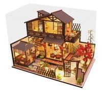 3D Maison de Poupée En Bois Ville Antique Bricolage Modèle Miniature Cadeaux de Noël Jouets BT008