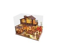 3D Maison de Poupée en Bois Ville Antique de Bricolage Voie de Modèle Cadeaux de Noël Jouets Multicolore WEN028 Multicolore