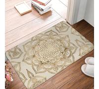 3D Mandala Flower of Life Floor Door Kitchen Bathroom Mats Anti-Slip Outdoor Geometry Doormat Garden Entrance Rug Carpet Footpad-40x60cm