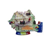 3D Map-Shaped Roumanie Aimant de réfrigérateur Souvenir Autocollant Home & Décoration de Cuisine, Roumanie Aimant de réfrigérateur