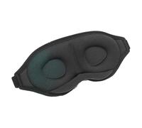 3D Masque de Nuit,Noir Masque de Sommeil Occultant pour Dormeurs Latéraux, Masque pour Les Yeux en Soie Glacée Ultra-Douce avec Sangle Réglable pour Hommes et Femmes Idéal pour Voyages,Sieste