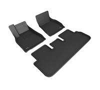 3D MAXpider Custom Fit Kagu Floor Mat (Black) Compatible with Tesla Model S 2021-2025 - Full Set