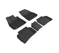3D MAXpider Tapis de Sol Toutes Saisons pour Chevrolet Malibu 2016, 2017, 2018, 2019 et 2020, sur Mesure - Série Kagu (1ère et 2e rangées, Noir)