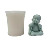 3D Méditation Chantant Bouddha Bougie Moules Bouddha Bougie Résine Silicone Moules Pour DIY Artisanat Des Décorations De Bureau 3d Bouddha Bougie Silicone Moule Diy Méditation Chantant Moule