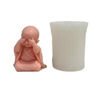 3D Méditation Chantant Bouddha Bougie Moules Bouddha Bougie Résine Silicone Moules Pour DIY Artisanat Des Décorations De Bureau 3d Bouddha Bougie Silicone Moule Diy Méditation Chantant Moule