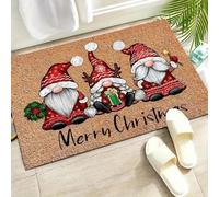3D Merry Christmas Midget Welcome Door Mat Home Decoration Room Bathroom Kitchen Floor Mat Absorbent non-slip-40x60cm