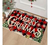3D Merry Christmas Welcome Door Mat Suitable for Home Holiday Decoration Bedroom Room Bathroom Kitchen Floor mat-50x80cm