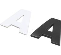 3D Métal A Lettre Alphabet Forme Voiture Autocollant Badge Noir emblème Auto