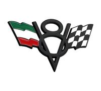 3D Métal V8 Moteur Moteur Logo American Racing Décorations Ne se décolore pas facilement pour les insignes de pare-chocs Autocollant Accessoires décoratifs