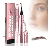 3D Micro Crayon Sourcils,Crayon à sourcils magique,4 pointes microfourchues,forte adhérence,Crayon à Sourcils Précis sans effort, pour des sourcils définis et réalistes