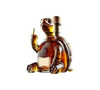 3D Middle Finger Turtle Whiskey Decanter Turtle Whiskey Wine Glass Bottle for Bar Office Home Decor Unique Wine Decanter