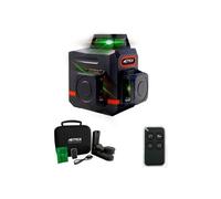 Metrica Niveau laser 3D Mini 60845, lumière verte 30–50 m, auto-nivelant, télécommande