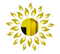 3D Miroir de Tournesol Stickers,Tournesol Autocollants Muraux Amovibles Etiquette Autocollante Acrylique Miroirs Stickers,Décoration Murale pour Salon, Chambre à Coucher, Décoration de Ferme Or