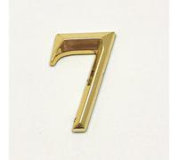 3D Moderne Auto-Adhésif Plaque Maison Numéros Porte Plaque Signe D'or 5 * 3cm ABS Autocollant Maison Plein Air Adresse Électrolytique Chiffres pour Cour Rue Boîte Aux Lettres Bin (7)