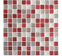 3D Mosaique Carrelage Adhesif Mural Imperméable Auto-adhésif Sticker Carrelage 23.6X23.6cm pour Cuisine Salle de Bain-4 pièces