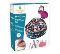 Sycomore - Mosaïques Autocollantes - Coffret à Bijoux en Forme de Coeur - Stick'N Fun Modèle 3D - Dès 5 Ans - CRE7049
