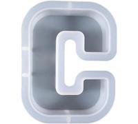 3D Moules en silicone avec alphabet DIY, moules en silicone souple pour faire des bougies, travaux manuels familiaux, création de bougies personnalisées, idéal pour la décoration de la maison (C)