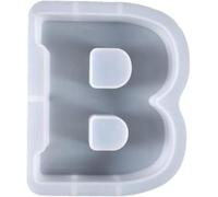 3D Moules en silicone avec alphabet DIY, moules en silicone souple pour faire des bougies, travaux manuels familiaux, création de bougies personnalisées, idéal pour la décoration de la maison (B)
