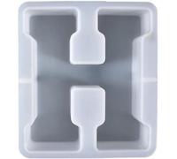 3D Moules en silicone avec alphabet DIY, moules en silicone souple pour faire des bougies, travaux manuels familiaux, création de bougies personnalisées, idéal pour la décoration de la maison (H)
