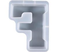 3D Moules en silicone avec alphabet DIY, moules en silicone souple pour faire des bougies, travaux manuels familiaux, création de bougies personnalisées, idéal pour la décoration de la maison (F)