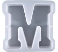 3D Moules en silicone avec alphabet DIY, moules en silicone souple pour faire des bougies, travaux manuels familiaux, création de bougies personnalisées, idéal pour la décoration de la maison (M)