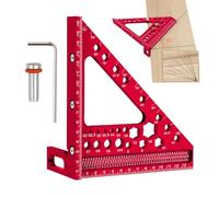 3D Multi Angle Measuring Ruler, 3D Carpenter Protractor, Adjustable Framing Square, Engineer Machinist Accessory for Workshop, Layout Leveling, Scribing, Construction, Precision