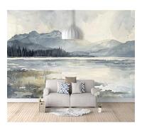 3D Mural Photo Self-adhesive Wallpaper Watercolor landscape landscape steppe 100x70cm Wall Art Poster Decorative Stickers Background for Living room
