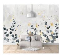 3D Mural Self-adhesive Wallpaper Simple watercolor leaves gray gold 100x70cm Living Room Bedroom Wall Paper Sticker Home Decor For Restaurant Hotels Modern Decoration