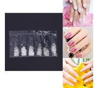 3d Nail Art Autocollants Geometrie Argent Bricolage Manucure Beaute Decalcomanies Charme Decor