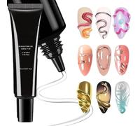 3D Nail Gel - Decorative Polish, Relief Effect | Long-lasting Formula, Quick-drying, Glossy Finish, Easy Application, Ideal For Professional, Unlimited Creativity, Intense Shine