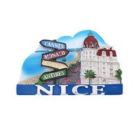 3D Nice France Réfrigérateur Réfrigérateur Aimant Touristique Souvenirs À La Main Résine Artisanat Magnétique Autocollants Maison Cuisine Décoration Voyage Cadeau