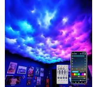 3D Nuage LED Plafond, 197inch LED Plafond Nuage Plafond, Lampe Led Nuage D'Orage 3D, Lampe USB à Synchronisation Musicale RVB Et Éclairage Vibrant, Chambre à Coucher Et Salle De Jeux (78.8inch/200cm)