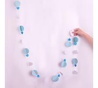 3D Nuages Amour Ballon à Air Chaud Papier Guirlande Bannière Anniversaire Bébé Douche Partie Mur Fond Suspendu Décoration De Mariage