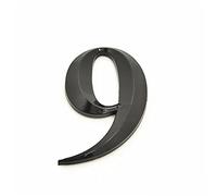 3D Numéros Maison Plaque 7cm Noir Auto-Adhésif Autocollant avec 3M Retour Colle Moderne Porte Nombre Extérieurs Pour La Hôtel Adresse Chiffres Signe Cour Rue Boîte Aux Lettres Bacs (9)