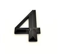3D Numéros Maison Plaque 7cm Noir Auto-Adhésif Autocollant avec 3M Retour Colle Moderne Porte Nombre Extérieurs Pour La Hôtel Adresse Chiffres Signe Cour Rue Boîte Aux Lettres Bacs (4)