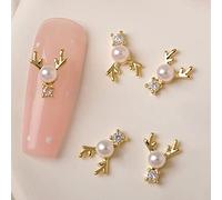 3D ongles Noël flocon de neige bijoux ongles métal clous clous art père Noël cloche chaussette pour manucure conseils