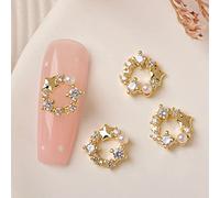 3D ongles Noël flocon de neige bijoux ongles métal clous clous art père Noël cloche chaussette pour manucure conseils
