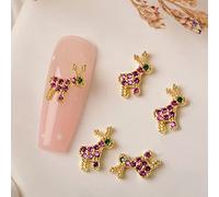 3D ongles Noël flocon de neige bijoux ongles métal clous clous art père Noël cloche chaussette pour manucure conseils