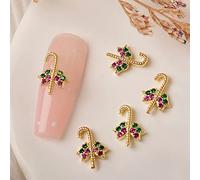 3D ongles Noël flocon de neige bijoux ongles métal clous clous art père Noël cloche chaussette pour manucure conseils
