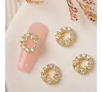 3D ongles Noël flocon de neige bijoux ongles métal clous clous art père Noël cloche chaussette pour manucure conseils