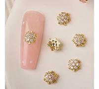 3D ongles Noël flocon de neige bijoux ongles métal clous clous art père Noël cloche chaussette pour manucure conseils