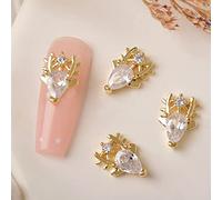 3D ongles Noël flocon de neige bijoux ongles métal clous clous art père Noël cloche chaussette pour manucure conseils