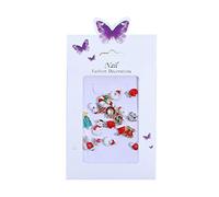 3D ongles Noël flocon de neige bijoux ongles métal clous clous art père Noël cloche chaussette pour manucure conseils