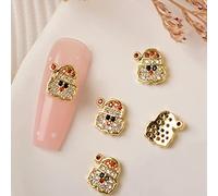 3D ongles Noël flocon de neige bijoux ongles métal clous clous art père Noël cloche chaussette pour manucure conseils