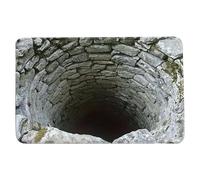 3D Optical Illusion Rug - Anti-Slip Hole Design | Funny Trap Door Effect Floor Mat, Easy Clean Polyester Carpet | Indoor Outdoor Doormat for Living Room Entrance Office