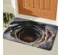 3D Optical Illusion Rug - Optical Illusion Rug Hole Dog Gets Scared of 3D Carpet Rugs That Looks Like a Hole as Test & Game with Your Cat Or Dog (A,S)