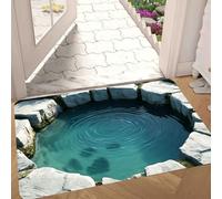 3D Optical Illusion Rug - Optical Illusion Rug Hole Dog Gets Scared of 3D Carpet Rugs That Looks Like a Hole as Test & Game with Your Cat Or Dog (F,M)