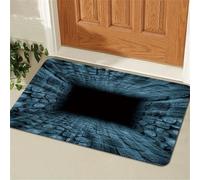 3D Optical Illusion Rug,Rugs That Look Like a Hole,Visual Illusion Non-Slip Front Doormat,Trap Hole Area Carpet for Living Room Bedroom Bath Stairs Porch Entrance Decor (H, 50x80cm/19.68x31.49inch)